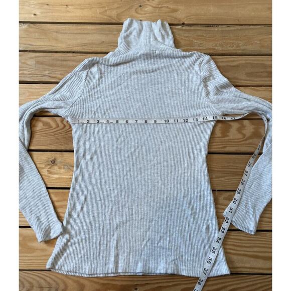NEW Karen Kane Ribbed Turtleneck Top Size Small Women’s Gray - Picture 6 of 8
